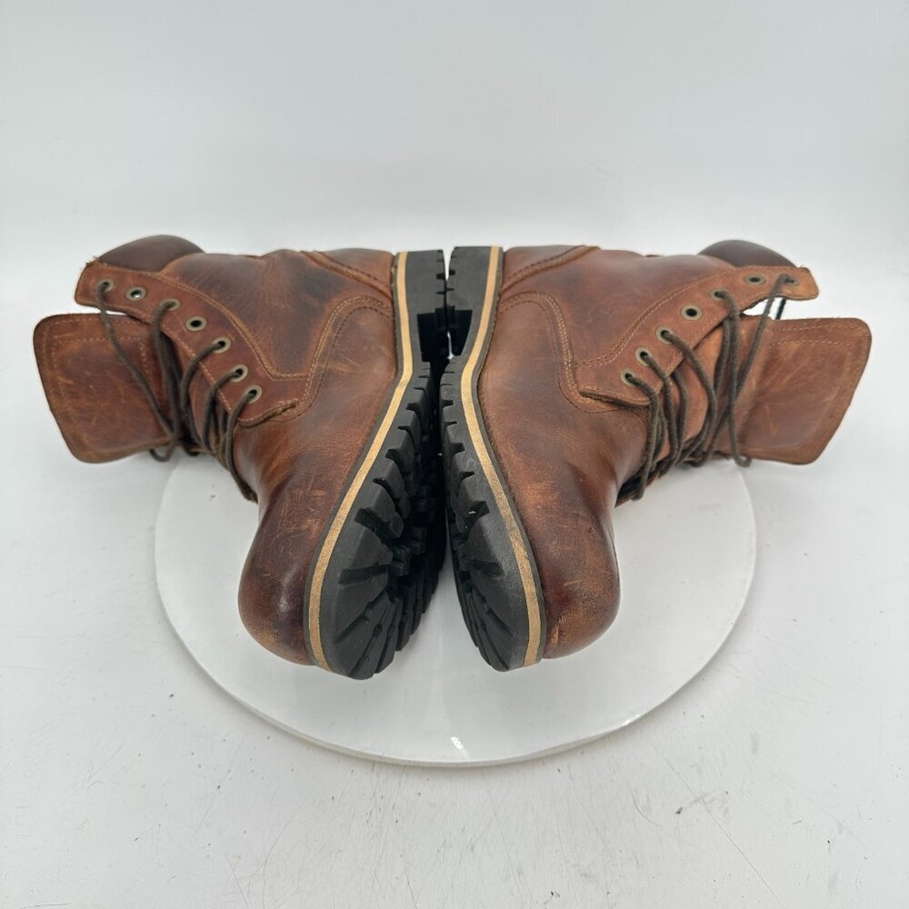 Timberland Rugged 6-Inch Men Size 11 74134 Brown Grain Leather Waterproof Boot - Picture 7 of 13